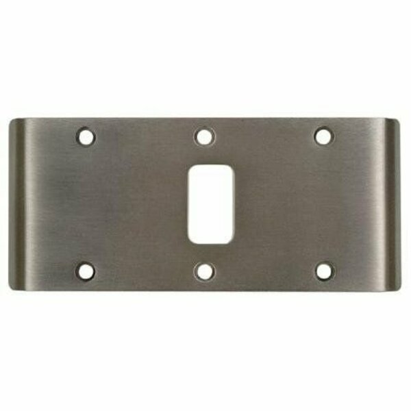 Best Hinges 5-3/4in Double Lipped Strike for Center Hung Doors # 100340 Satin Chrome Finish DLS226D